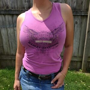 Vintage Purple Harley Davidson tank
